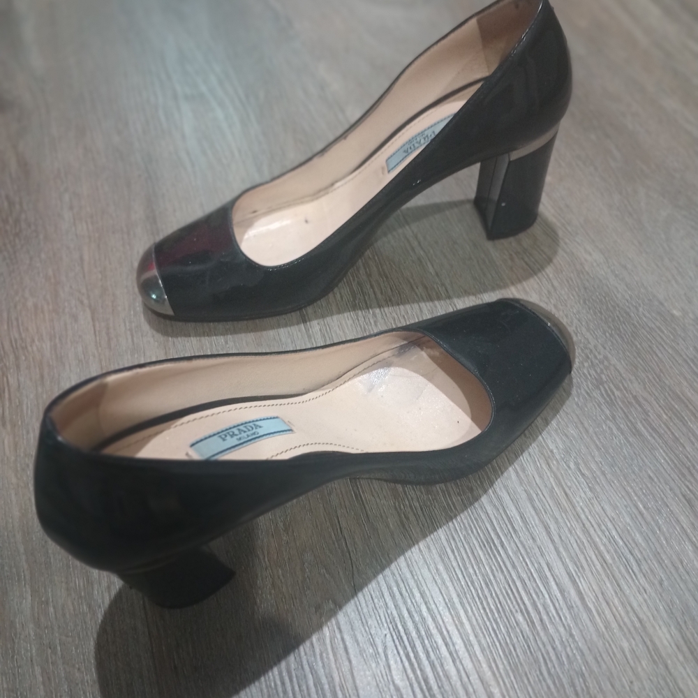 Prada Glossy Black Heels